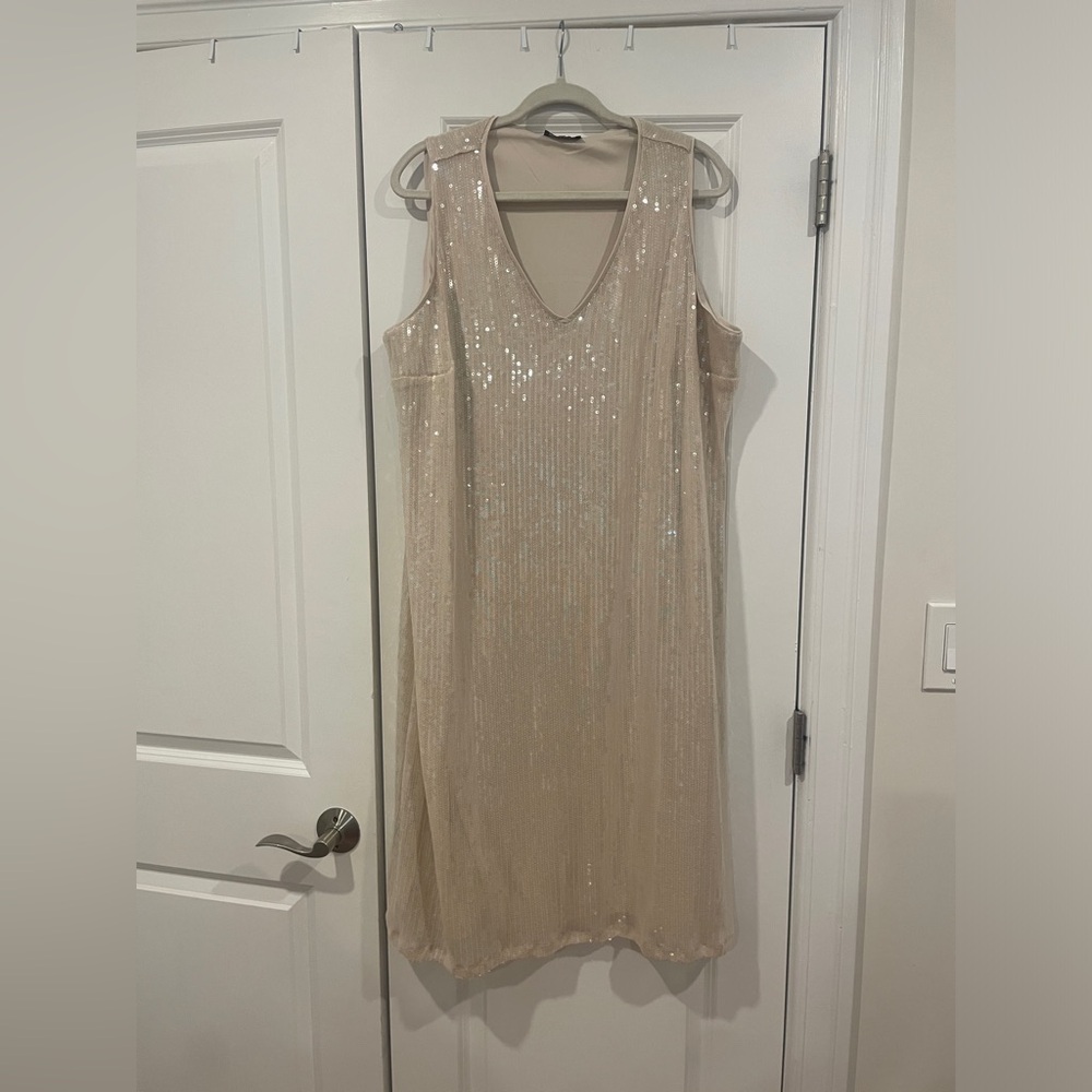 Lane Bryant V-Neck Sequin Dress Size 20